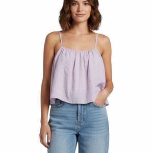 NASTY GAL Women’s Lilac Purple Cropped Flowy Cami Tank Top Size Small (US 2)